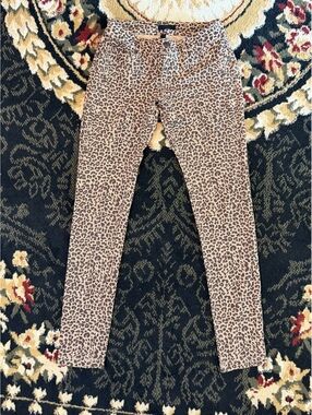 iris leopard print jegging skinny jeans